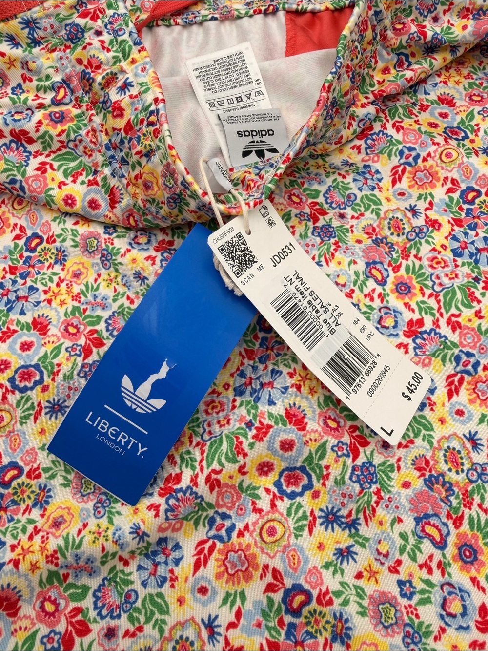 Girls adidas Multi-Color Floral Mini Skirt L - 13-14 year old - Picture 11 of 11